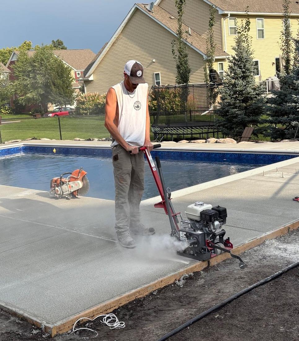 Cole Gustafson sawing control joints